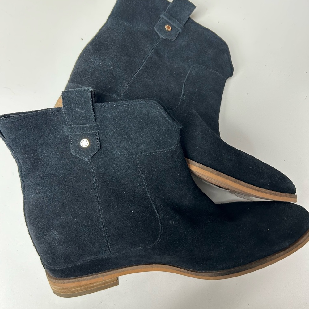 Cole Haan Black Suede Boots - Picture 2 of 6